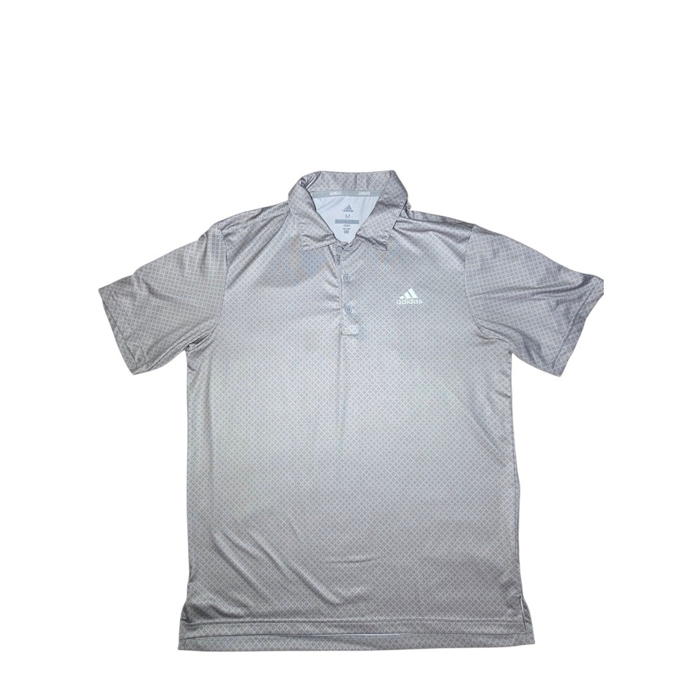 Adidas Golf Gray Pullover Polo Men's Top M